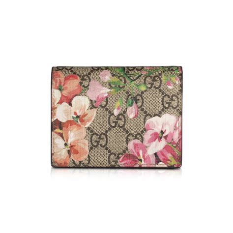 Gucci Blooms leather card case wallet